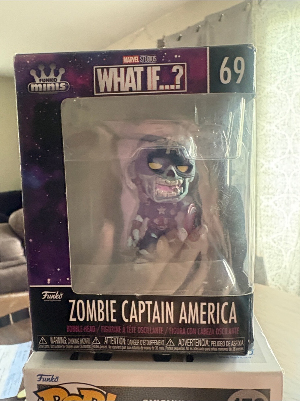 Funko Zombie Captain America Mini Figure - Purple and Black